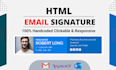 create  html clickable email signature