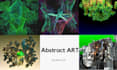 create album or book cover in abstract style