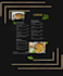 design modern and professional menu design