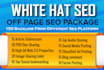 white hat SEO off page backlinks link building package