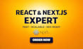 build fast, modern front end websites using react, next js and tailwind