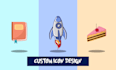 do custom flat icon design for your business