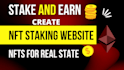 build nft staking and token staking website