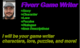 be your game writer characters, lore, puzzles, and more