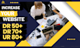 increase your website ahrefs dr 50 dr 60 dr 70 domain ur 80