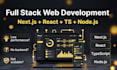 build full stack web application using nextjs react typescript and nodejs