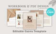 design PDF workbook, ebook, lead magnet in canva pro