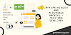 build java spring boot web apps, rest api, microservices