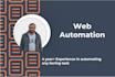 write web automation script with python and pyautogui to automate any task