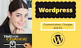 make wordpress changes, customize and fix wordpress