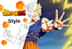 draw you in dragon ball style