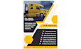 design dispatch, truck, logistic and freight poster flyer