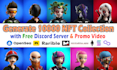 generate 10k nft art collection with metadata discord and promo