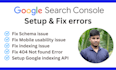 fix coverage errors, google index errors in search console