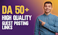 provide high quality dofollow guest post backlinks