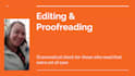 proofread your work to help you become a published author