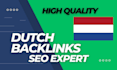 high quality tf dutch dofollow backlinks white hat netherland link building