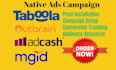 setup taboola, outbrain, mgid ads, and revcontent ads