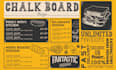design custom freestyle chalkboard menu poster