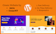 install and develop astra, ocean wp theme wordpress website