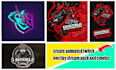 make best custom twitch logo and overlay stream package