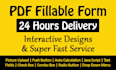 create professional fillable PDF form for your business
