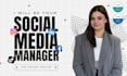 be your social media marketing manager and content creator
