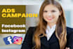 be your facebook, instagram marketing manager