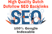 make high quality dutch SEO backlinks