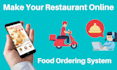 design online food ordering restaurant website with a tracking system