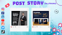 design a professional instagram post flyer and stories