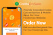 provide foodomaa extended codes customization with mobile apps