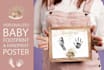 create personalized baby footprint and handprint poster