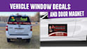 do vehice window decal and door magnet for car, van,truck,car decal,boat decal