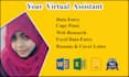 do data entry, copy paste, web research and excel data entry
