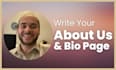write your about us page and bio
