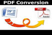 convert word or excel files to PDF