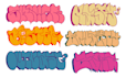 do awesome graffiti throw up with your name or your brand