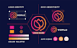 do trendy logo with brand identity and brand style guides
