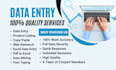 provide fast data entry, copy paste and fb page services