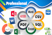 write detailed microsoft and googlesheets documents