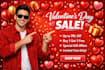 make black friday new year, season sale, christmas, or valentine day banner