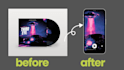 create a spotify canvas video, lyric video, album cover