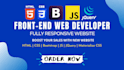 be your front end web developer using HTML CSS bootstrap js