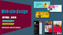 do  code professional website with HTML, CSS and javascript bootstrap