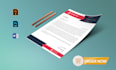 design professional letterhead in editable format