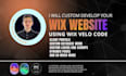 custom develop your wix website using wix velo code
