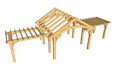 design custom pergola or timber frame shed