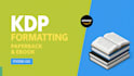 do book formatting for amazon KDP