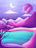 make a simple colourful landscape in my style